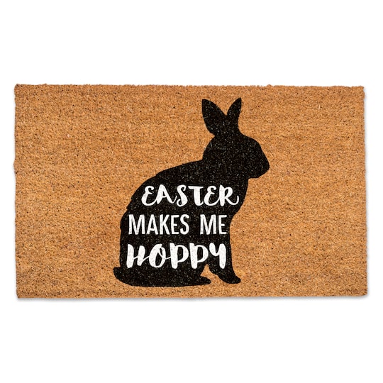 Michaels, Makes Me Hoppy 30" x 18" Door Mat – Category: Outdoor Easter Decorations